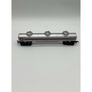 Tyco HO Scale Gulf Oil Triple Dome Tank Car Silver GSAX 828 Rolling Stock